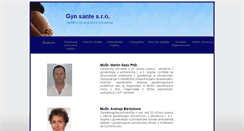 Desktop Screenshot of gynsante.sk
